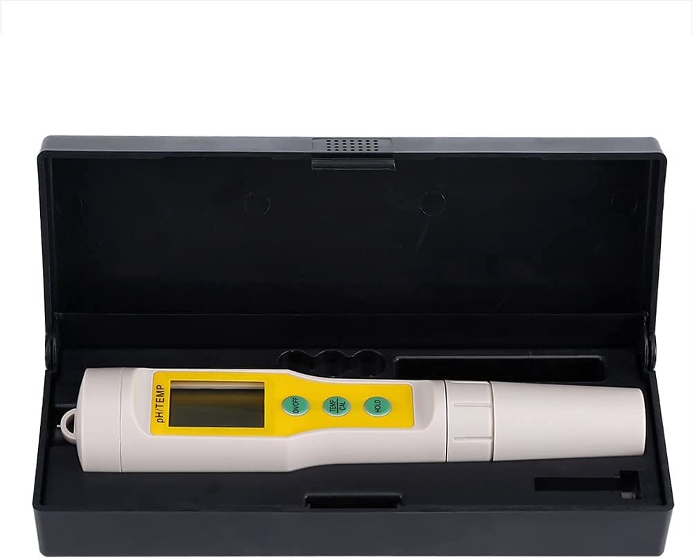 RJJ LCD numérique pH mètre Aquarium Pool Piscine Qualité de vin Testeur de vin Facile à Lire Testeur d'eau Analyseur PH Mètre avec LCD Clair