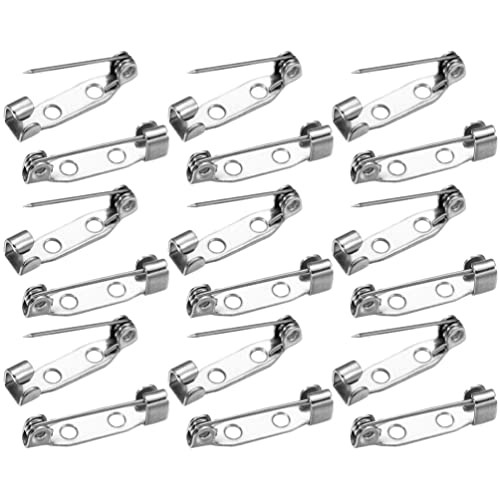 MAGICLULU 400Pcs Safety Clasp Brooch Clasp Pin Back Brooch Pin Backs Locking Pins Backs Brooch for Crafts Jewelry Making