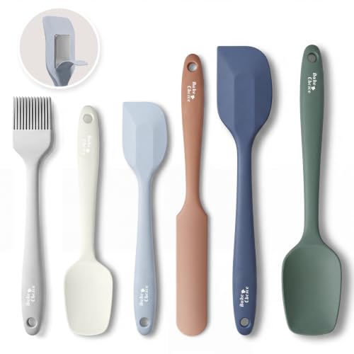 Bake Choice 6-Piece Silicone Spatula Set, Solid Steel Core, Heat Resistant - image 1