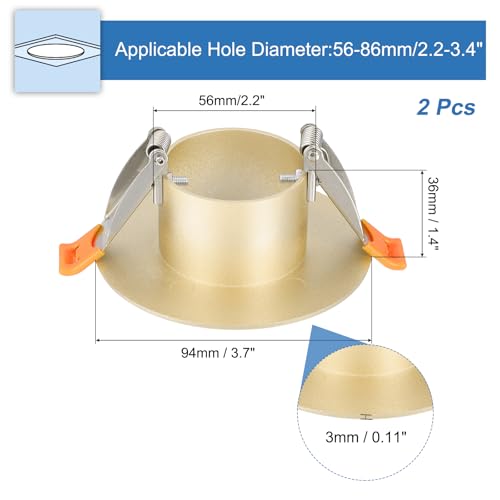 Cache-trou de plafond PATIKIL doré pour sublimer votre salon et masquer les ouvertures