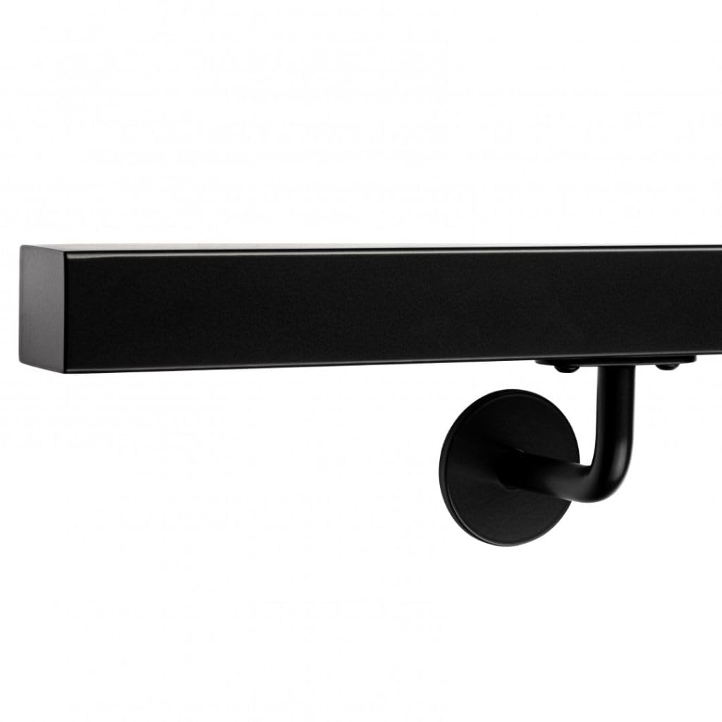 Pasamanos de acero inoxidable AISI 304 negro ideal para escaleras modernas en zonas exteriores