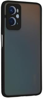 GGM GİYİM & AKSESUAR Arka Kısmı Mat Şeffaf Yapıya Sahip Kenarları Silikon Tpu Malzeme ve Renkli Tuşlara Sahip Kamera Korumalı Kılıf (Siyah, Oppo A58 / A78)