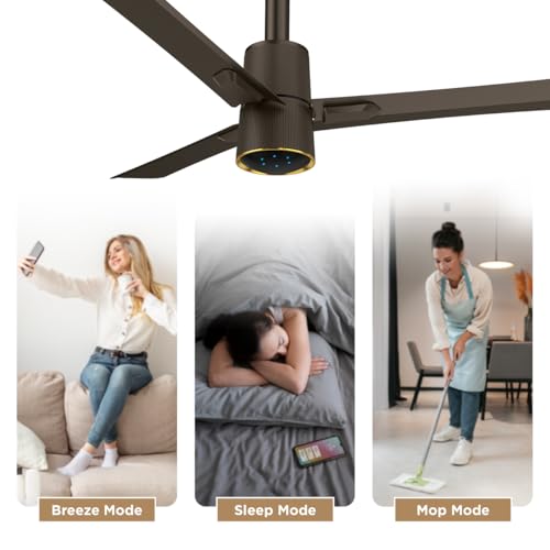 Image of Goldmedal Spacio BLDC 1200mm Decorative 5 Star Rated Ceiling Fan | Remote with 3 Modes | Off Timer Function (2,4,&8 HRS) | Smooth & Silent Operation (Magna Matt)