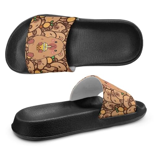 Image of Slides for Boys Girls Quick Drying Kids Slides Sandals Non-Slip