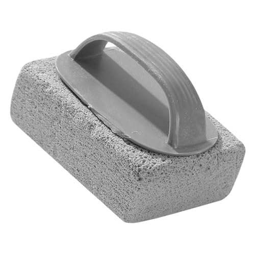 Wusideday Piedra pómez de piscina para limpiar azulejos, limpiador de borrador resistente con asa, limpiador de inodoro de piedra pómez, para bañera de vidrio, parrilla, ducha, fregadero, estufa