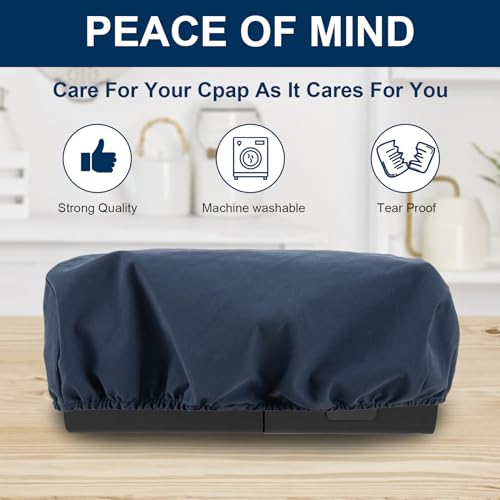 Image of Sleep Apnea Machine Protector - Stretch Dust Cover for CPAP & BiPAP Machines, Tubing & Mask Cover, Cleaning Supplies & Accessories