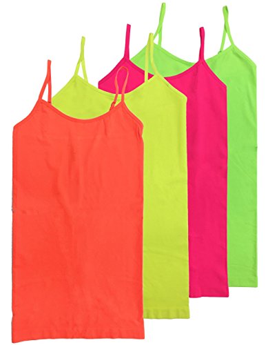 HL California Camisole 4 Way Stretch Seamless Basic Layering Top Pack of 4 *Ships from USA*