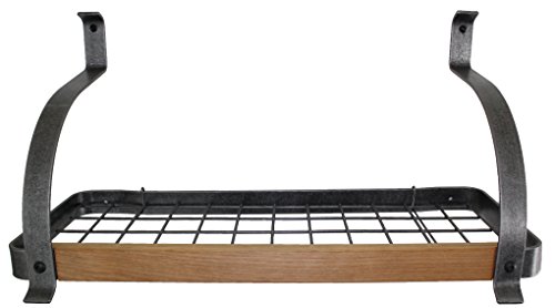 Exclusive Enclume Decor Bookshelf Wall Rack with Alder, Hammered Steel Exclusive Enclume Decor Bookshelf Wall Rack with Alder, Hammered Steel