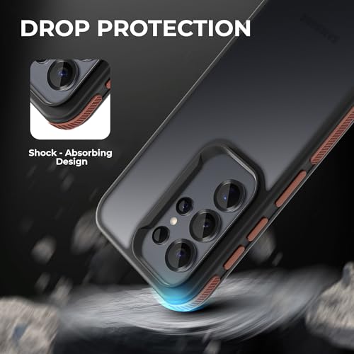 Image of A rtistque Frosted Ultra Matte Back Cover Case for Samsung Galaxy S25 Ultra 5G | Premium Brown Cover | Smooth Grip Sides | Shockproof Slim Protective Design | Samsung S25 Ultra Back Cover