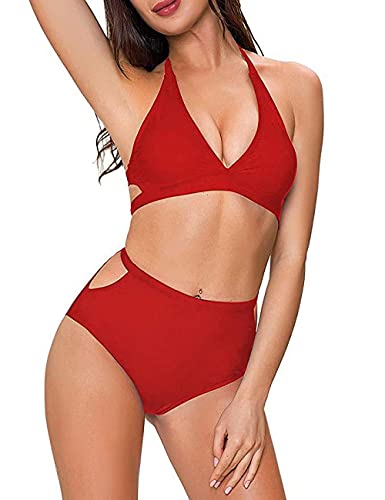 Bikini babydoll sexy couleur unie pour sublimer les formes féminines sans gêne