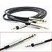 Replacement Audio Cable Upgrade Headphone Cord with Lock Connector Compatible with Audio Technica ATH-M50x, ATH-M40x, ATH-M70x, ATH-M60x Headphones 2meters/6.6feet