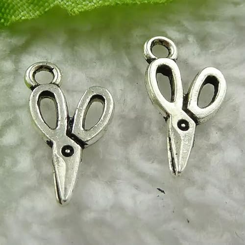 800 Ciseaux en Argent tibétain 15x8mm B1443