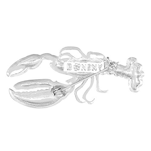 Image of DOWAY Colorful Lobster Brooch Lapel Pin for Women Girls Gifts Enamel Scarf Clothes Jewelry