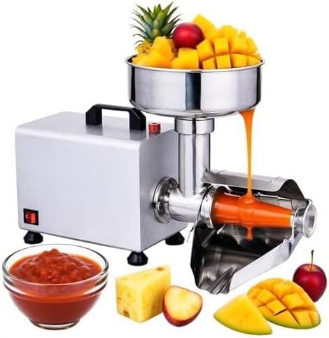 Electric Tomato Strainer, 304 Stainless Steel, 450W Jam Milling Machine, 160lbs/H Output, Ideal for Home Use & Small Business Production