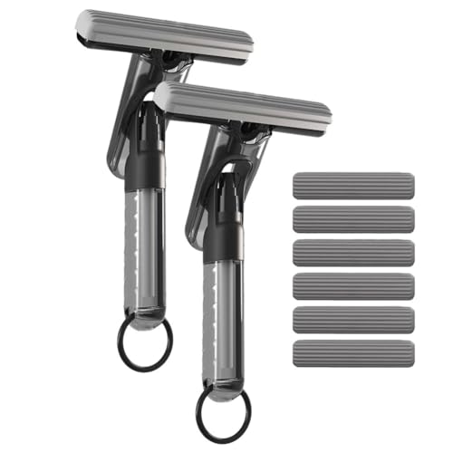 Kznifmk Mini Trapeador en Aerosol para Limpieza de Encimeras, Trapeador de Esponja con una Pequeña Botella de, Mini Trapeador Autoexprimible Semiautomático