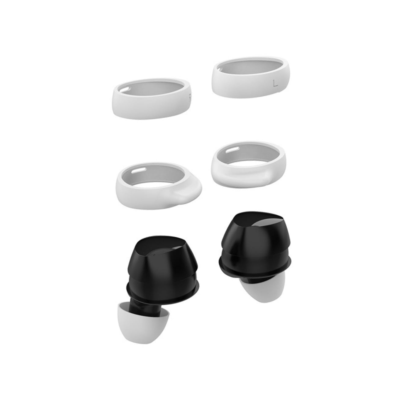 VANZACK 2019 Earphone Cover Set Silicone Material Earbud Tips Replacement White