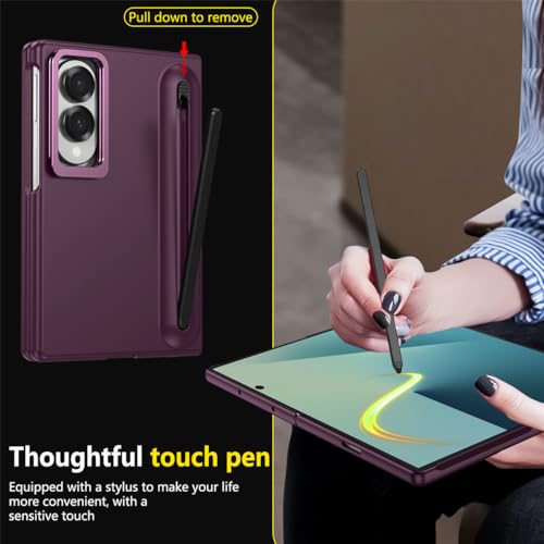 Coque Galaxy Z Fold 8 avec stylet rouge et protection écran intégrée