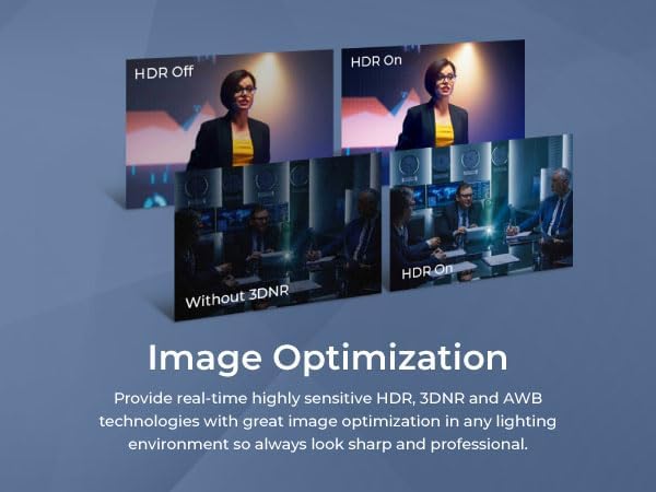 Miniatura 9 de AVerMedia PA511D - Cámara de videoconferencia 4K, altavoz, cancelación de eco, autoframing, certificado por zoom, red con cable y conexión de cable