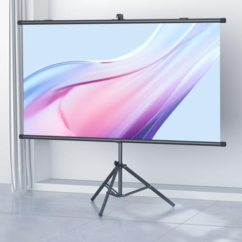 Pantalla de proyector portátil 72" (16:9) con soporte