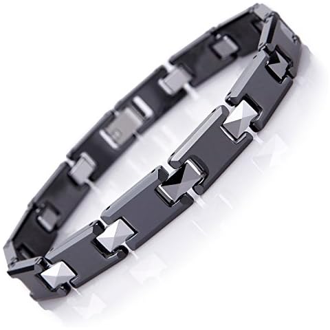 Pulsera de tungsteno y cerámica para hombre de Urban Jewelry Cover