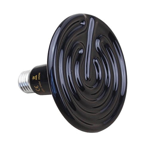 EARLYBIRD SAVINGS 250W Pet Ceramic Heat Emitter Lamp Bulb Heater Fitting Reptile reptile Ceramic Heat Lamp, 125 * 108mm