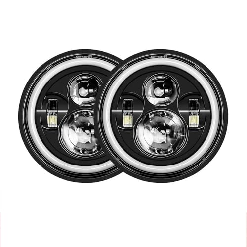 Phare Avant LED 7 Pouces Wrangler JK pour remplacer des feux d'origine jaunes et peu puissants