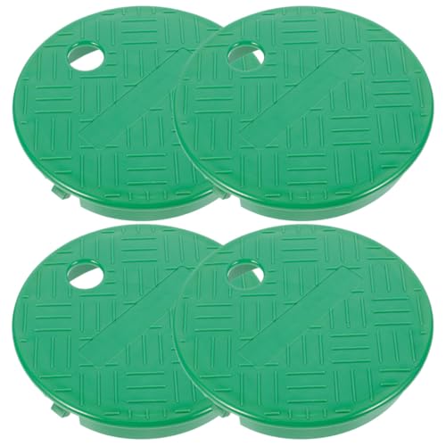 Totority Tapa de Caja Circular para Válvulas de Riego de 6 Pulgadas, Paquete de 4 Unidades, Material Plástico Resistente, Accesorio para Sistemas de Riego y Aspersores de Estilo