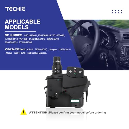 Commodo d'essuie-glace Clio III Kangoo Modus 8201590631 - 3