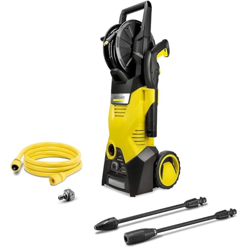 ケルヒャー(Karcher) 高圧洗浄機 K3ホースリール パワフル 持ち運びタイヤ...