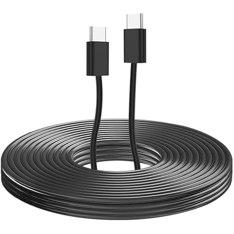 GMAIPOP Type-C to Type-C Cable 11.5ft Length for Car Without Cigarette Lighter to Get Power for G900 Cover