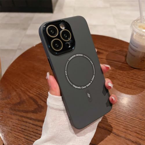 Coque magnétique iPhone 15 antichoc avec protection objectif photo intégrée