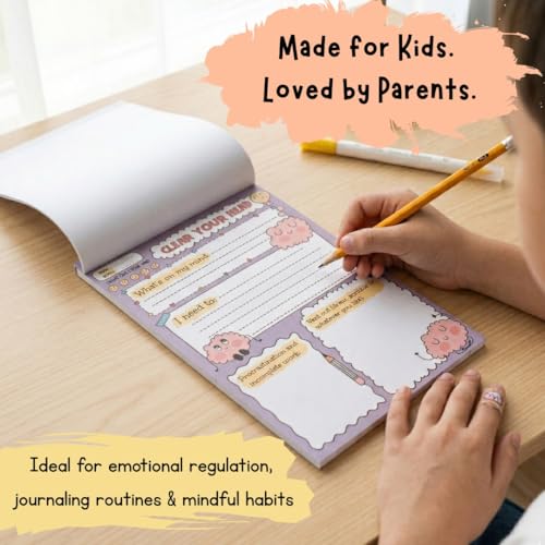 Image of Clear Your Head A5 Guided Reflection Pad for Kids, 40 Pages