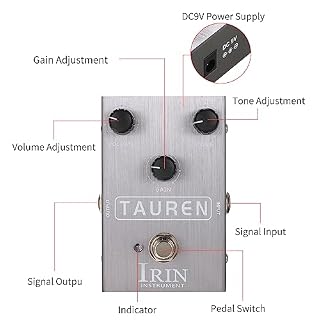 Jemora Pédale d’effet de guitare Overdrive Mini pédale de processeur d’effet de guitare avec commandes de gain de tonalité de volume pour guitare électrique – TAUREN - Les Beatles, Paul McCartney, John Lennon, RIngo Starr, George Harrison Jemora Pédale d'effet de guitare Overdrive Mini pédale de processeur d'effet de guitare avec commandes de gain de tonalité de volume pour guitare électrique - TAUREN – Image 6