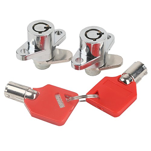 SLMOTO juego de cerraduras de 2 llaves para maletero rígido compatible con Harley Davidson Touring 1993-2013 miniatura 5