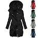 Winterjacke Damen Warm daunenjacke Gefüttert Wintermantel Lang Steppjacke