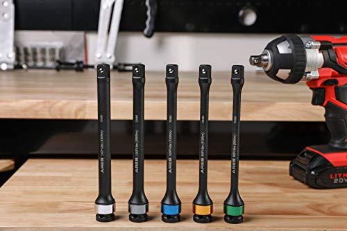 Ares 70364-80 Foot/Pound Torque Limiting Extension Bar - Chrome Moly 1/2-Inch Drive 8-Inch Long Impact Grade Bar - Flex Action Prevents Over-Tightening - Color Coded For Easy Identification #TOP5