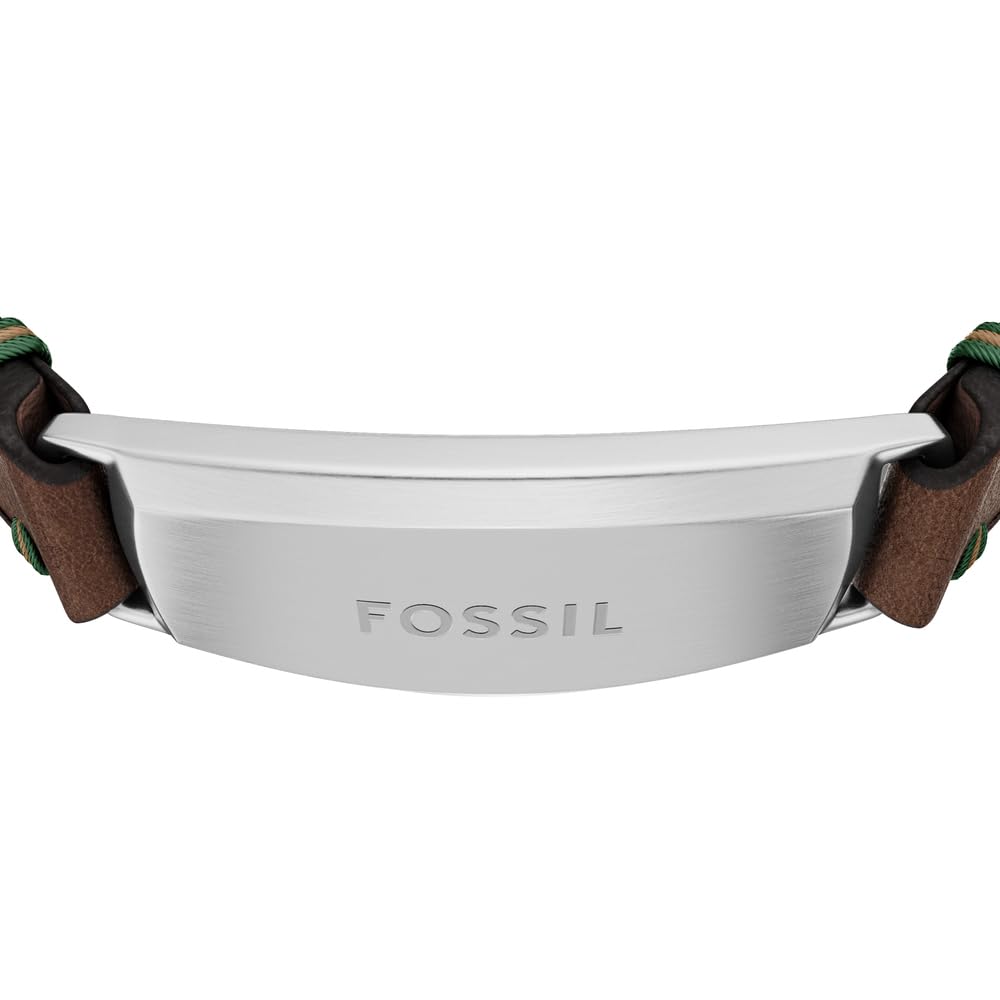 Fossil Everett Herren braunes Lederarmband, JF04988040
