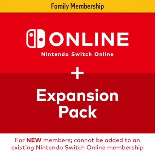 Nintendo Switch Online + Expansion Pack 12-month Family Membership – [Digital Code]