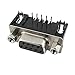 Aexit DB 9 Audio & Video Accessories Pin Female Right Angle PC Mount Connectors & Adapters D-sub Connector