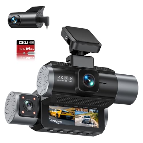 GKU D900 4K HDR ドライブレコーダー GKU D900 4K 30fps+2.5K 5G WiFi Dash Cam – gkutech