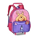 Mochila Carrinho Escolar Infantil Ursinho Pooh