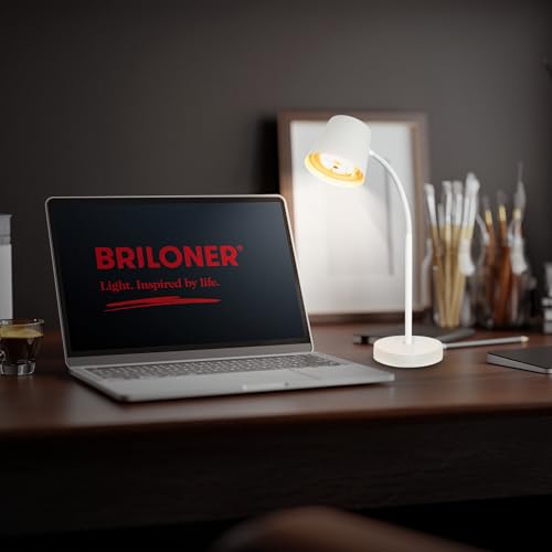 Lampe de table LED sans fil blanche Briloner orientable et pivotante - 4