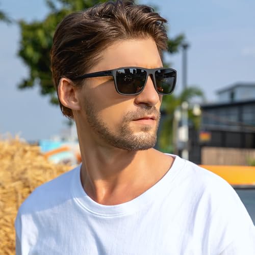 KINGSEVEN Classic Polarized Sunglasses for Women Men Driving Fishing Sun Glasses UV ProtectionK755-X1 (x1-6)2