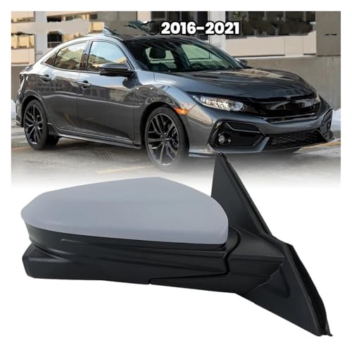 Rétroviseur électrique Civic chauffant avec caméra d'angle mort pour version US - 3