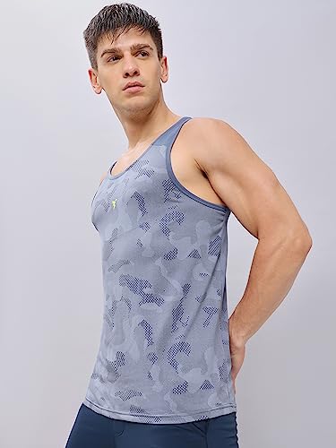 Image of TECHNOSPORT Mens Crew Neck Gym Vest