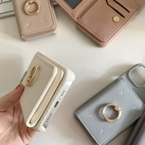 Étui de téléphone en cuir avec porte-cartes pour iPhone 13 Pro Max