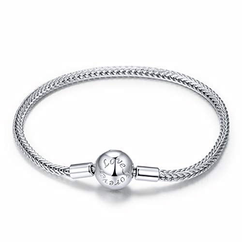 Bracelet à breloques serpent argent idéal pour personnaliser votre look