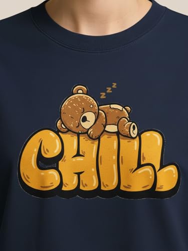 Image of HELLCAT Beige Trendy Printed Oversized T-Shirt for Women