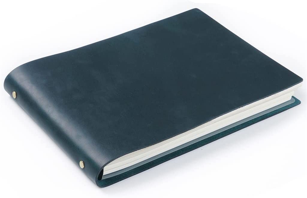 Skórzany notes spiralny A4 ze skóry bydlęcej, szkicownik, notatnik, retro planer z luźnymi kartkami, zabytkowe przybory biurowe i szkolne