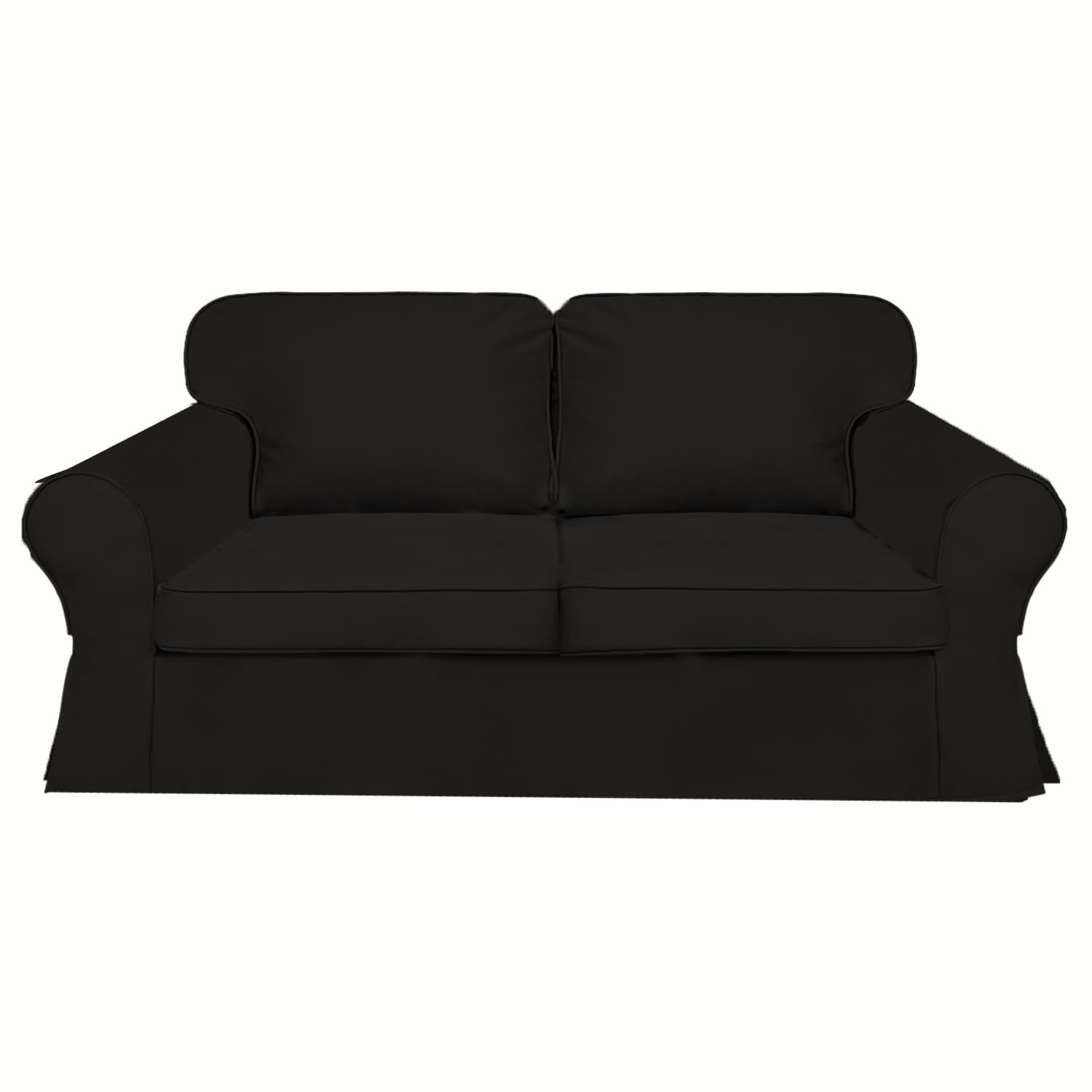 Manta de sofá de piel sintética apta para mascotas, para sofá EKTORP2 plazas, funda impermeable a rayas, lavable a máquina (pu-50)